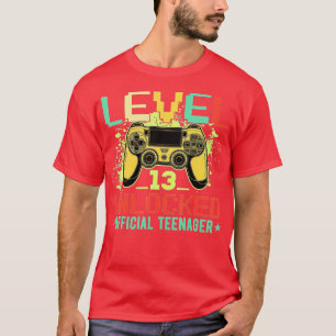 Camiseta Presente de aniversário de vídeo de 13 desbloquead