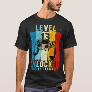 Camiseta Presente de aniversário de vídeo de 13 desbloquead