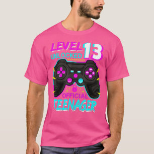 Camiseta Presente de aniversário de vídeo de 13 desbloquead