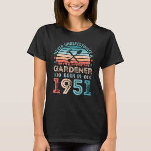 Camiseta Presente de aniversário do 70 Gardener de 1951