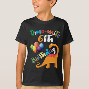 Camiseta Presente de aniversário do ácaro bonito de Dino do
