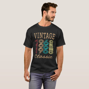 Camiseta Presente de aniversário do clássico retro do