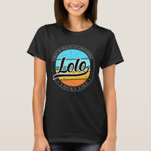 Camiseta presente de aniversário do dia de os pais para Lol