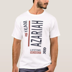 Camiseta Presente de Aniversário do Nome Personalizado Azar