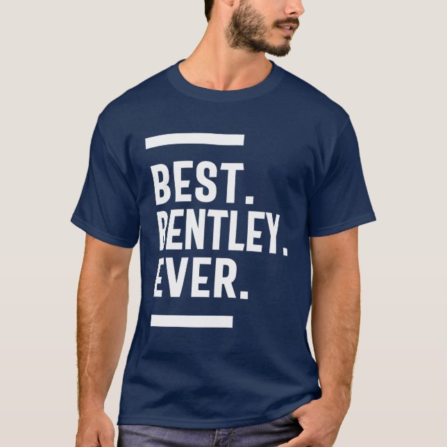 Camiseta Presente de Aniversário do Nome Personalizado Bent (Frente)