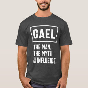 Camiseta Presente de Aniversário do Nome Personalizado Gael