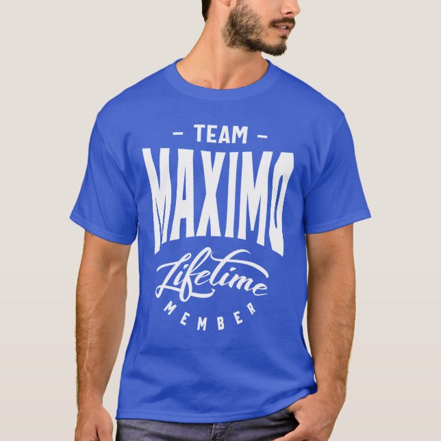 Camiseta Presente de Aniversário do Nome Personalizado Máxi (Frente)