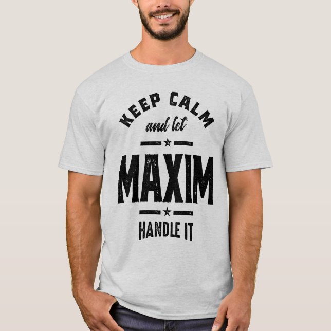 Camiseta Presente de Aniversário do Nome Personalizado Maxi (Frente)