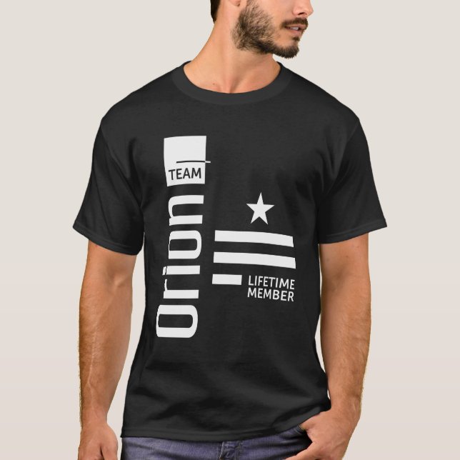 Camiseta Presente de Aniversário do Nome Personalizado Orio (Frente)