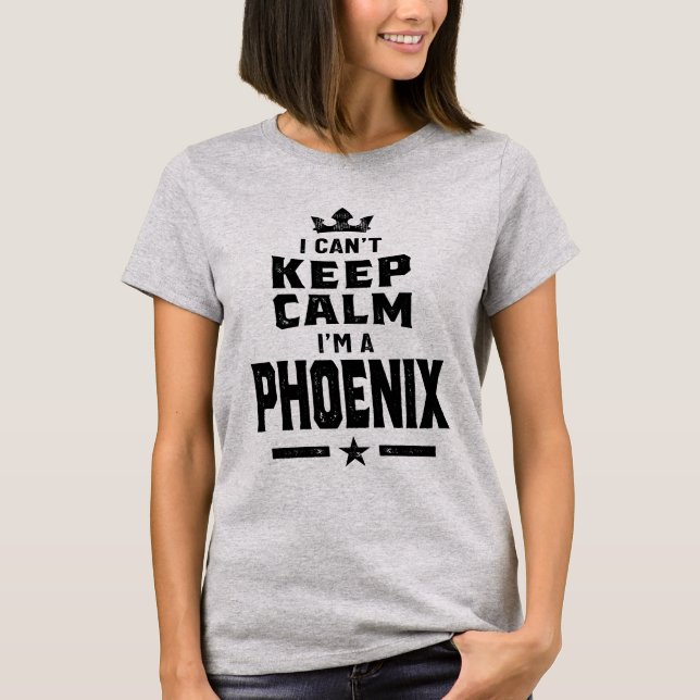 Camiseta Presente de Aniversário do Nome Personalizado Phoe (Frente)