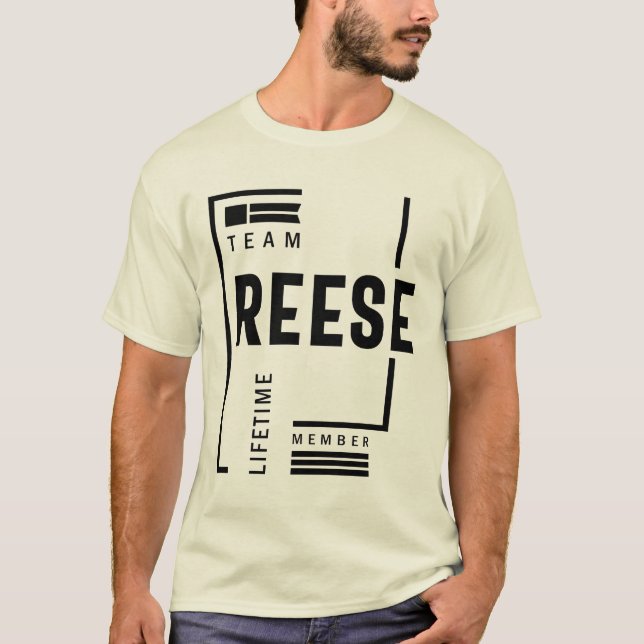 Camiseta Presente de Aniversário do Nome Personalizado Rees (Frente)
