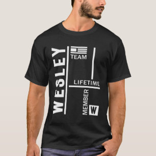 Camiseta Presente de Aniversário do Nome Personalizado Wesl