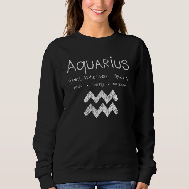 Camiseta Presente de Aniversário do Signo de Água Retro Hor (Frente)