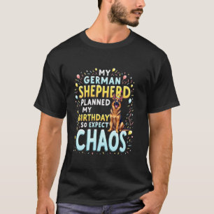 Camiseta Presente de Aniversário Engraçado Cachorro Pastor
