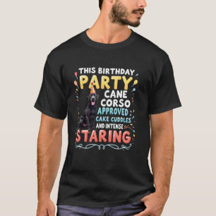 Camiseta Presente de Aniversário Engraçado Cane Corso Cacho