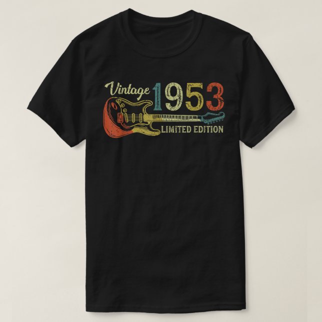 Camiseta Presente de aniversário engraçado de 1953 para hom (Frente do Design)