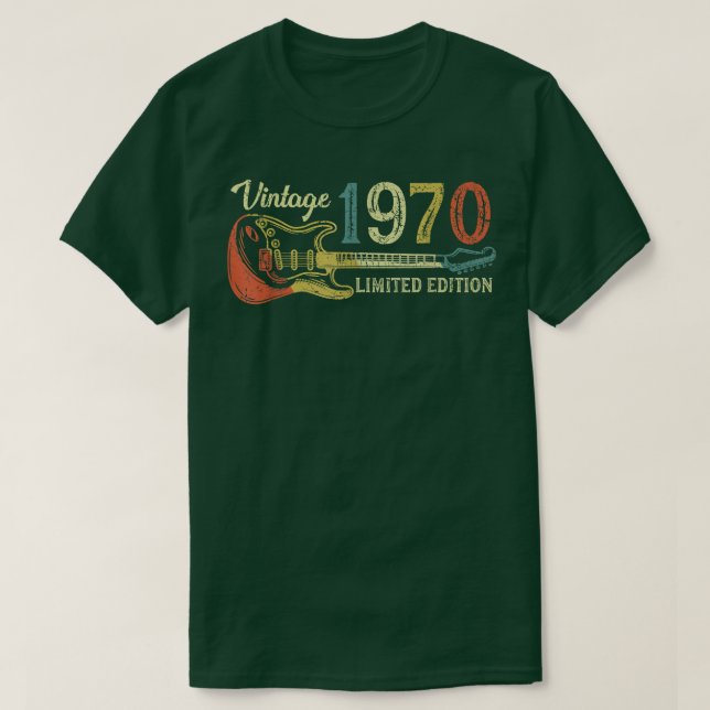 Camiseta Presente de aniversário engraçado de 1970 para hom (Frente do Design)
