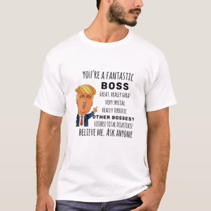 Camiseta Presente de aniversário engraçado do Chefe