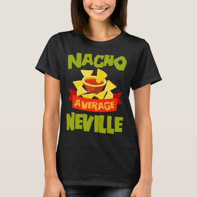 Camiseta Presente de aniversário engraçado nome nacho avera (Frente)