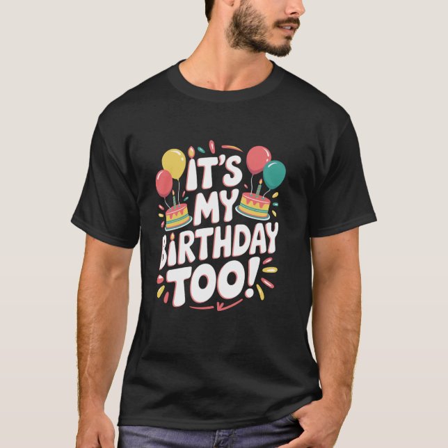 Camiseta Presente de Aniversário Gêmeo Triplo Correspondent (Frente)