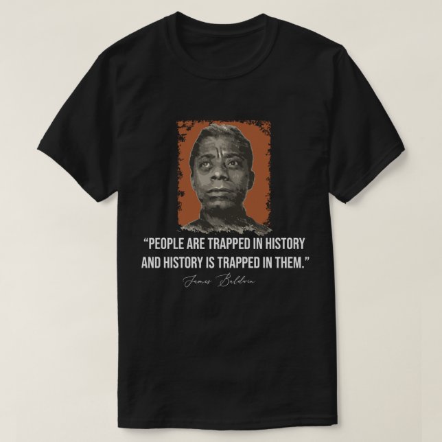 Camiseta Presente de Aniversário James Baldwin Gift Músicas (Frente do Design)