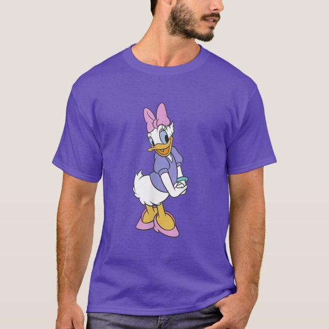 Camiseta Presente de Aniversário Mickey e Amigos Daisy Duck (Frente)