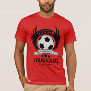 Camiseta Presente de Aniversário Número Nome do Fã de Futeb