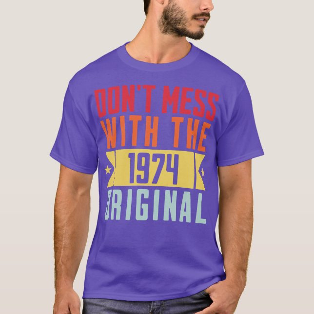 Camiseta presente de aniversário original de 1974 (Frente)