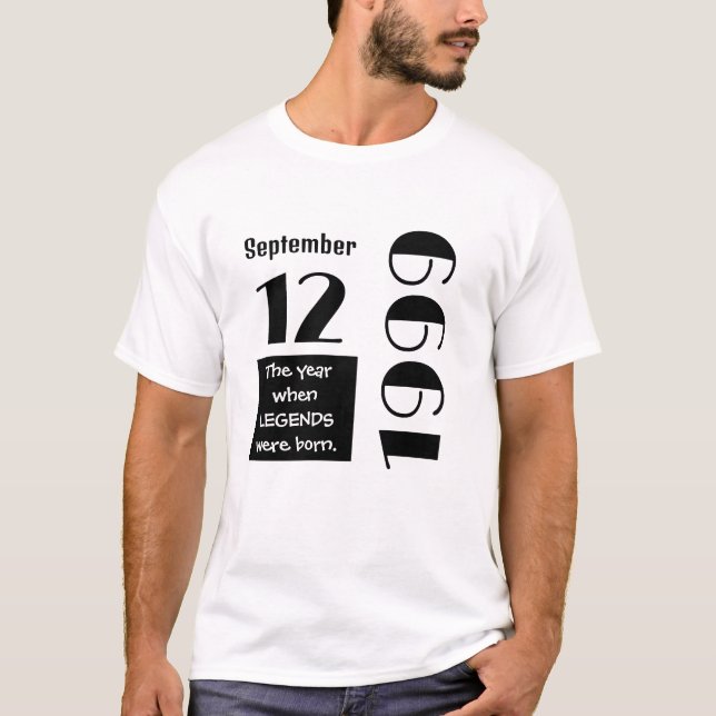 Camiseta Presente de aniversário personalizado (Frente)