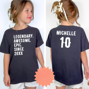 Camiseta Presente de Aniversário Personalizado 10º 12º 14º