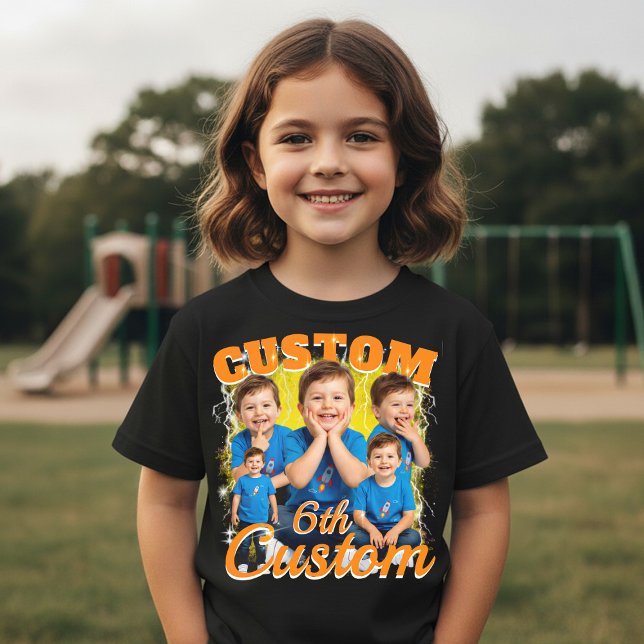Camiseta Presente de aniversário personalizado bootleg para (Criador carregado)