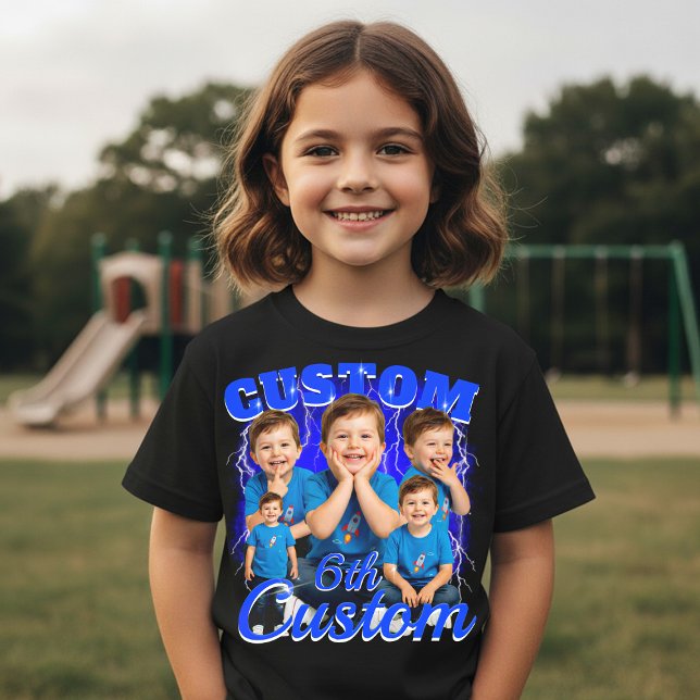Camiseta Presente de aniversário personalizado bootleg para (Criador carregado)