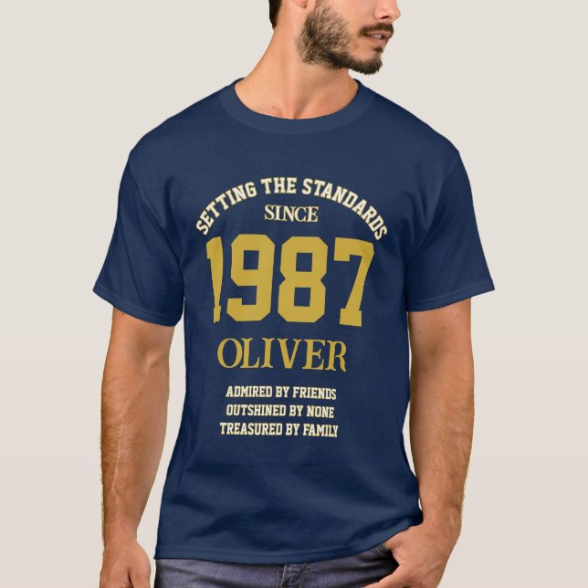 Camiseta presente de aniversário personalizável (Frente)
