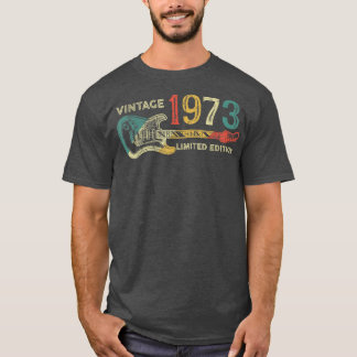 Camiseta Presente de aniversário retrô de 1973 para homem J