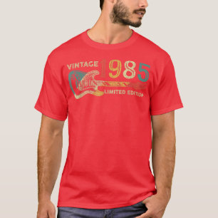 Camiseta Presente de aniversário retrô de 1985 para homem, 
