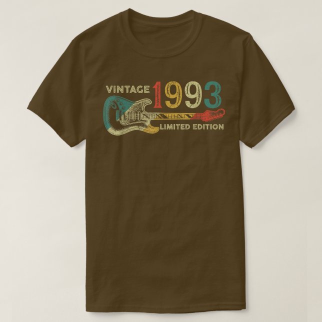Camiseta Presente de aniversário retrô de 1993 para homem,  (Frente do Design)