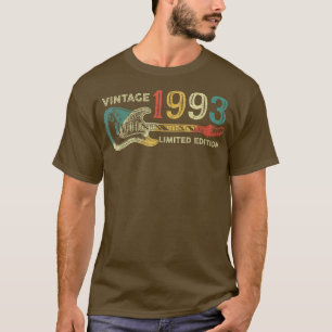 Camiseta Presente de aniversário retrô de 1993 para homem, 