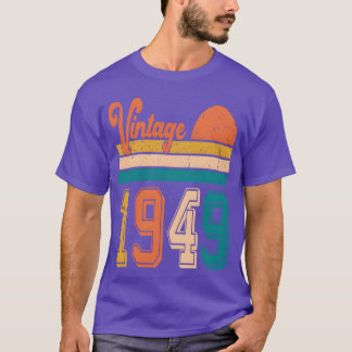 Camiseta Presente de aniversário Vintage 1949 vintage