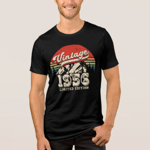 Camiseta Presente de Aniversário Vintage 1956 Retro 70º Ani