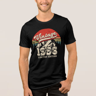 Camiseta Presente de Aniversário Vintage 1956 Retro 70º Ani