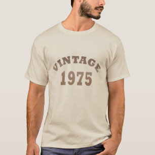 Camiseta Presente de aniversário vintage de 1975