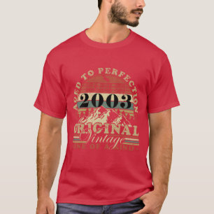 Camiseta Presente de aniversário Vintage Retro 2003 retro
