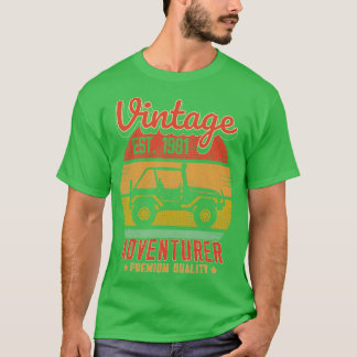 Camiseta Presente de Aniversário Vintage RetroAventureiro E