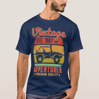 Camiseta Presente de Aniversário Vintage RetroAventureiro E