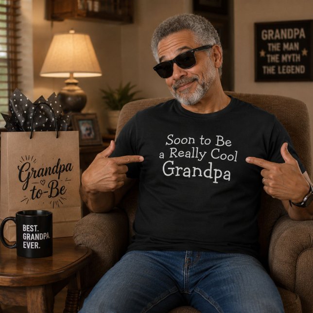 Camiseta Presente de Anúncio de Gravidez de Futuro Avô (Criador carregado)