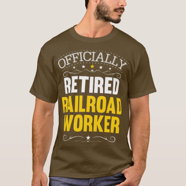Camiseta Presente de aposentação para trabalhadores ferrovi (Frente)