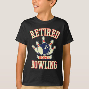 Camiseta Presente de Aposentadoria Bola de Boliche Divertid