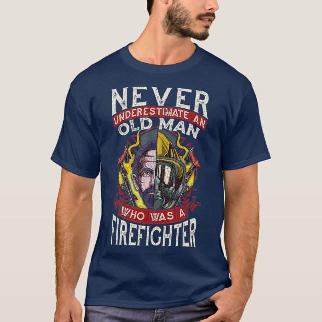Camiseta Presente de aposentadoria de bombeiro aposentado (Frente)