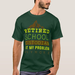 Camiseta Presente de aposentadoria de custódia escolar apo
