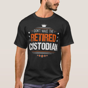 Camiseta Presente de aposentadoria de custódia para aposent